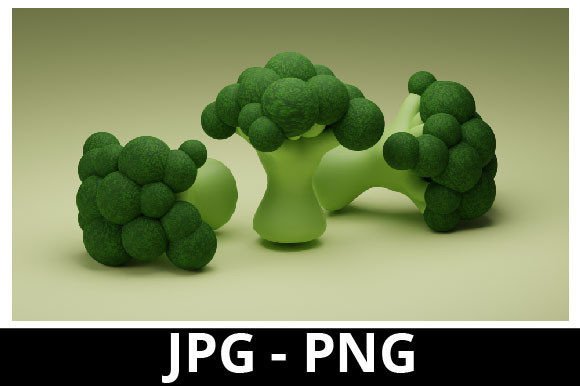 3D Rendered Broccoli: A Versatile Asset for Design Projects