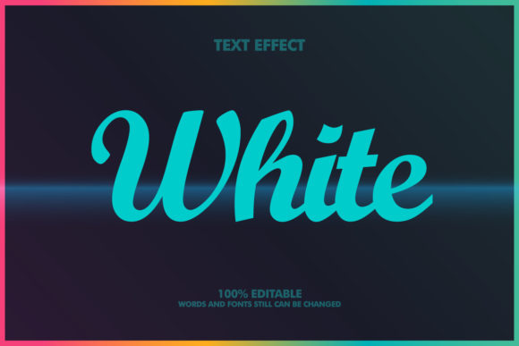 Creative White Text Effect for Simple, Professional 3D Font Design