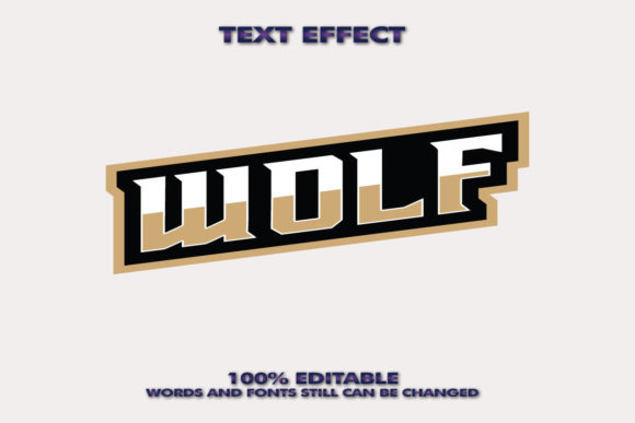 Creative Wolf Text Effect: A Simple Yet Striking 3D Font Design for Every Need