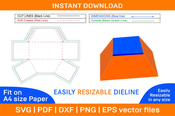 Custom Kwikset Tray Box Dieline Template for 3D Box Design