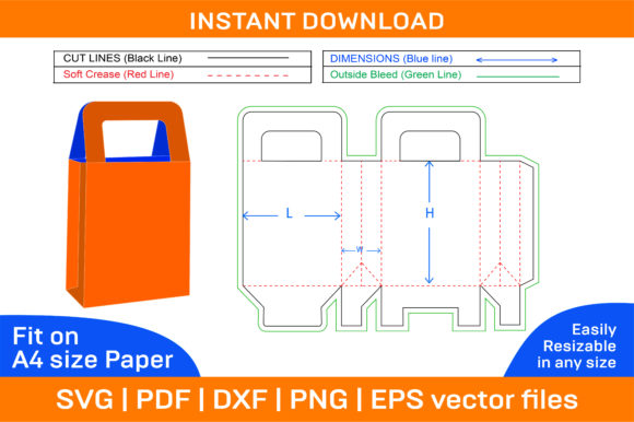 DIY Shoe Carry Beg and Paper Shopping Box Templates: A Customization Guide