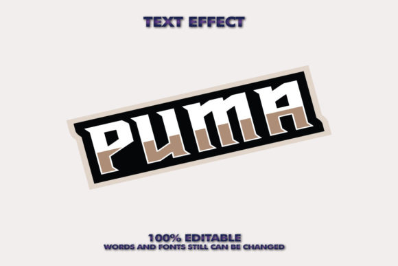 How the Creative Puma Text Effect Elevates Simple 3D Font Design