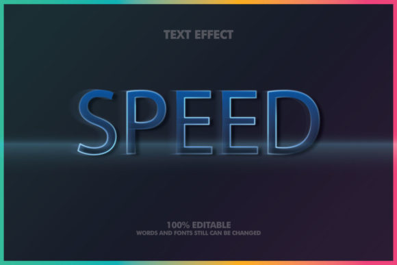 How the Creative Speed Text Effect Elevates Simple 3D Font Design