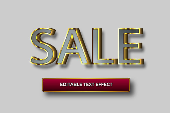 Stand Out with Creative Sale Text Effect and Simple Professional 3D Font Design